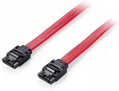 Equip 111901 SATA-kabel, 1 m, SATA, 7-polig, rood - SATA-kabel (1 m, SATA III, SATA 7-polig, SATA 7-polig, stekker/stekker, rood)