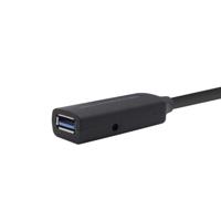 AISENS - A105-0408 - Verlengkabel USB 3.0 met verlenging en lim, type A/M-A/H, zwart, 10 m - thumbnail