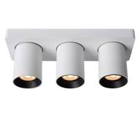 Lucide NIGEL - Plafondspot - LED Dim to warm - GU10 - 3x5W 2200K/3000K - Wit - thumbnail