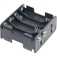 Goobay 11468 AA-batterijhouder voor 8 x Mignon batterijen 1,5 V/batterijhouder met drukknop/open batterijvak 8 AA batterijen FR6 HR6 LR6 / zonder kabel/zwart - thumbnail