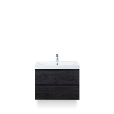 Maxx XL Badmeubelset 80 cm - Black Oak - Wastafel Just 1 kraangat