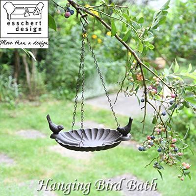Vogelbad hangend met 2 vogels / Esschert Design