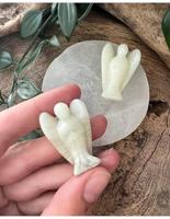 Edelsteen Engel Jade Serpentijn (35 mm) - thumbnail