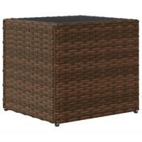VidaXL Plantenbakken 2 st 36x30x32 cm poly rattan bruin - thumbnail