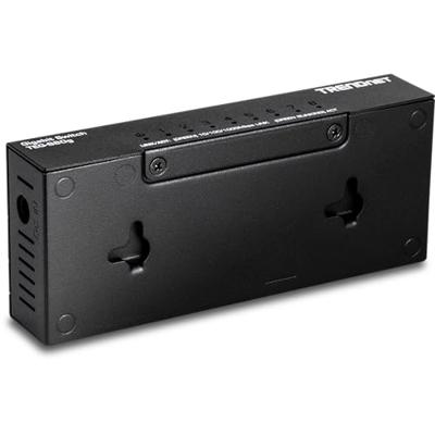TRENDnet 8-poorts onbeheerde gigabit-schakelaar, TEG-S80G, Desktop Ethernet metalen schakelaar, Ethernet-splitter, ventilatorloos, 16 Gbps schakelcapaciteit, Plug & Play, levenslange bescherming,