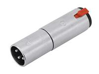 Neutrik NA3MJ XLR male naar Stereo Jack female adapter - thumbnail