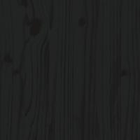 Bedframe massief grenenhout zwart 200x200 cm - thumbnail