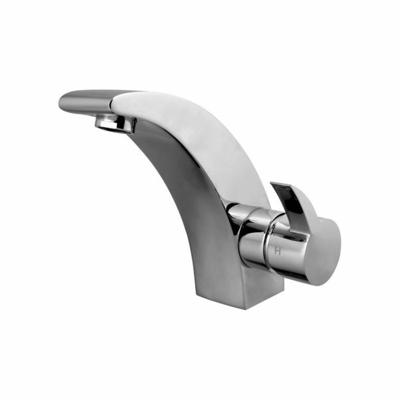 PANAMA ééngreepsmengkraan wastafel, chroom keramische schijven geluidsarme, verwisselbare 35 mm-cartouche flexibele metalen aansluitslangen volgens DVGW/KTW-A zijdelingse metalen greep garan