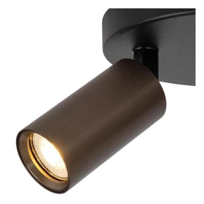 Lucide RITMO - Plafondspot - Ø 18 cm - 3xGU10 (MR11) - Koffie