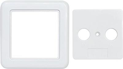 Axing TZU 2-10 Afdekplaat antennedoos TV, FM