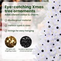 Kunstkerstboom met 300 LED Wit 240 cm PVC en staal - thumbnail