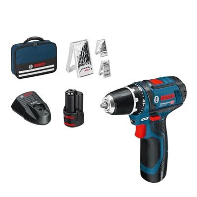 Bosch Blauw GSR 12V-15 accu/boorschroevendraaier | 12v 2.0Ah Li-Ion | + 39 accessoires