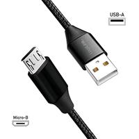 USB 2.0 aansluitkabel, USB (type A) naar micro-USB zwart, 1 m - thumbnail