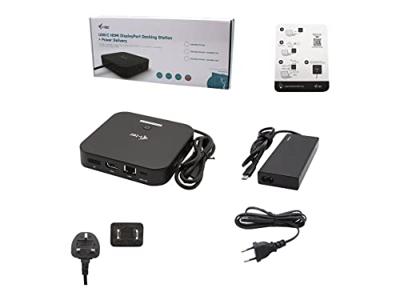 i-Tec USB-C HDMI DP Docking Station Power Delivery 65W + Universal Charger 77 W
