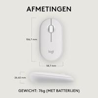 Logitech Pebble 2 M350s Wit Draadloze Muis - thumbnail