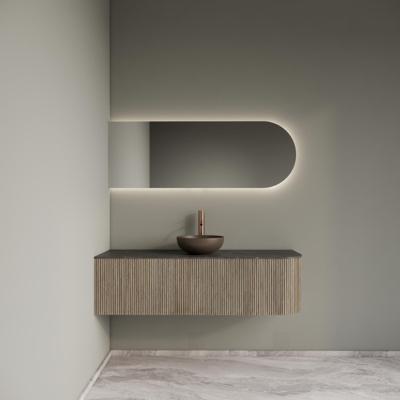 Badkamermeubelset Gliss Design Alluro 140 cm Links Corn Silk Badkamermeubelset Gliss Design Alluro 140 cm Links Corn Silk