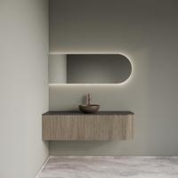 Badkamermeubelset Gliss Design Alluro 140 cm Links Corn Silk - thumbnail