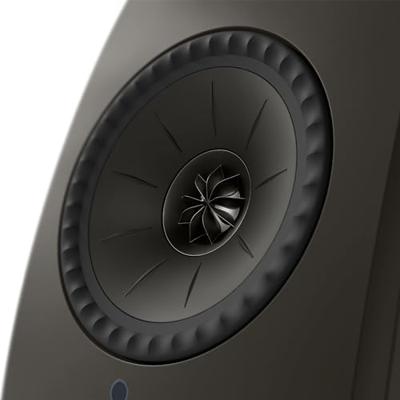 KEF LSX II LT Wireless-boekenplankluidsprekers | Muziek | Tv en Home Cinema | Gamen | HDMI ARC | USB-C | Bluetooth | AirPlay 2 | Chromecast | Spotify (Grijs)