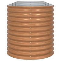 Verhoogde plantenbak Bruin 320 x 80 x 81 cm Staal - thumbnail