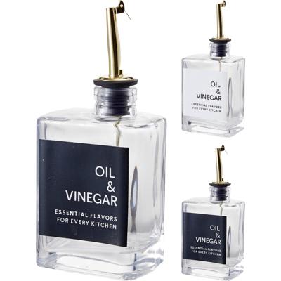 Excellent Houseware Olie/azijnfles glas 280ml