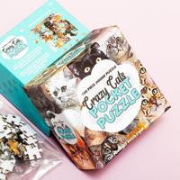 Pocket Puzzel (100 Stukjes) - Crazy Cats - thumbnail