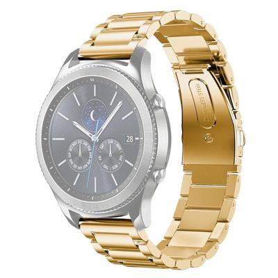 Roestvrijstalen polshorloge band voor Samsung Gear S3 22mm (goud)