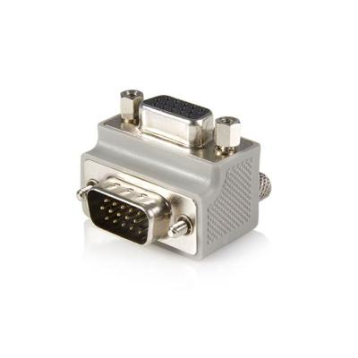StarTech.com VGA naar VGA haakse adapter type 1 HD15 naar HD15 converter M/F grijs (GC1515MFRA1)
