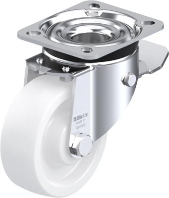 Blickle LK-SPO 100G-1-ST Zwenkwiel met rem Wieldiameter: 100 mm Draagvermogen (max.): 350 kg 1 stuk(s)