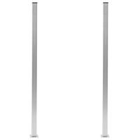 VidaXL Schuttingpalen 2 st 185 cm aluminium - thumbnail
