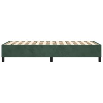 Boxspringframe fluweel donkergroen 80x200 cm Boxspringframe fluweel donkergroen 80x200 cm