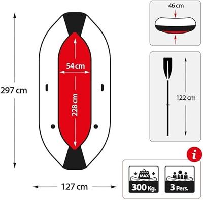 Opblaasbare Boot Intex Mariner 3 297 x 46 x 127 cm Opblaasbare Boot Intex Mariner 3 297 x 46 x 127 cm