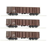 Roco 6600103 H0 3 open goederenwagens van de DR - thumbnail