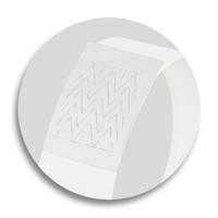 Sigel SI-EB216 Evenementenbandjes Super Soft, 255x25mm 120 Stuks Wit - thumbnail