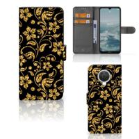 Nokia G10 | G20 Hoesje Gouden Bloemen - thumbnail