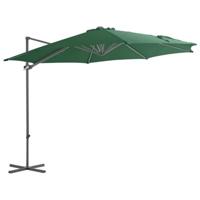 VidaXL Zweefparasol met stalen paal 300 cm groen - thumbnail