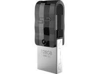 Silicon Power C31 Dual USB Pendrive Mobile 128GB USB-C Black - thumbnail