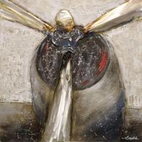 Schilderij - Handgeschilderd - Propellor 100x100cm - thumbnail