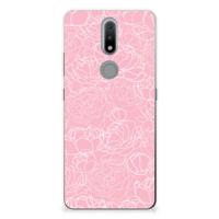 Nokia 2.4 | TPU Case | White Flowers - thumbnail