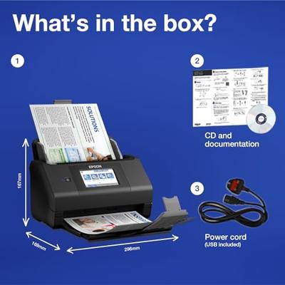 Epson WorkForce ES-580W Scanner Zwart - thumbnail