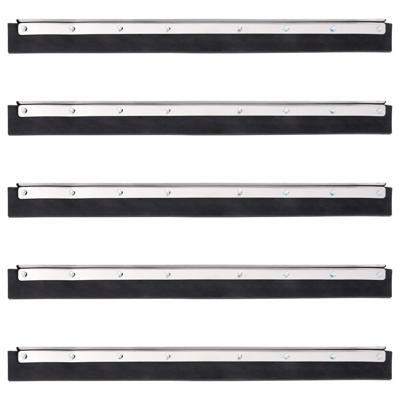 VidaXL Vloerwisserkoppen 5 st 55x2x5 cm staal en rubber