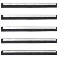 VidaXL Vloerwisserkoppen 5 st 55x2x5 cm staal en rubber - thumbnail