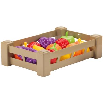 Ecoiffier 100% chef fruit of groenten in kratje