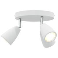 VidaXL Plafondspot met schijnwerpers wit 19 x 19 x 14,5 cm metaal - thumbnail