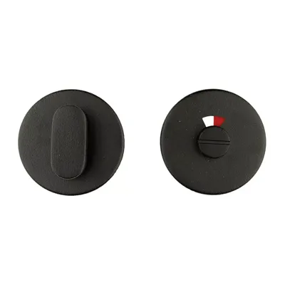 Hdd Pro WC Garnituur Rond Shape Zwart Structuur Uv Tige 120 Mm