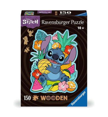 Ravensburger houten legpuzzel disney stitch, 150st. Ravensburger houten legpuzzel disney stitch, 150st.