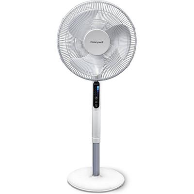 Honeywell HSF600WE QuietSet Staande ventilator 40 W (Ø x h) 40 cm x 1220 mm Wit In hoogte verstelbaar, LED-display, Met afstandsbediening, Oscillerend,