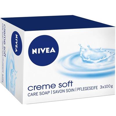 NIVEA Crème Soft Stuk zeep 100 g 3 stuk(s) NIVEA Crème Soft Stuk zeep 100 g 3 stuk(s)