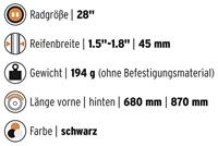 Velo Sks spatborden set 47 trekking incl. universele bevestigingsset - thumbnail