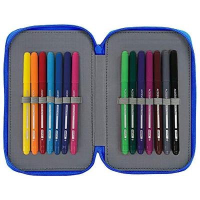 Dubbele etui Real Zaragoza Blauw 12.5 x 19.5 x 4 cm (28 Onderdelen) Dubbele etui Real Zaragoza Blauw 12.5 x 19.5 x 4 cm (28 Onderdelen)