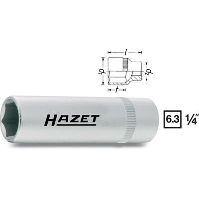 HAZET dopsleutel socket one. 1/4" 9mm hexagonal l1= 50mm - thumbnail